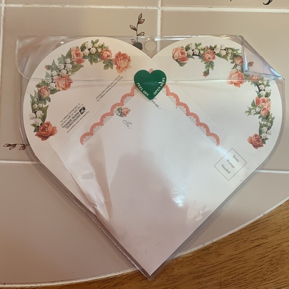 Vintage sent with love heart potpourri greeting card New - Picture 5 of 5